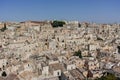 European Capital of CultureÃÂ in 2019 year, panoramic view on ancient city of Matera, capital of Basilicata, Southern Italy in ear Royalty Free Stock Photo